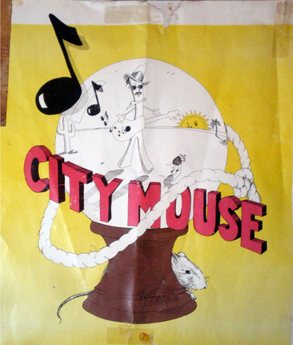 An old City Mouse Poster